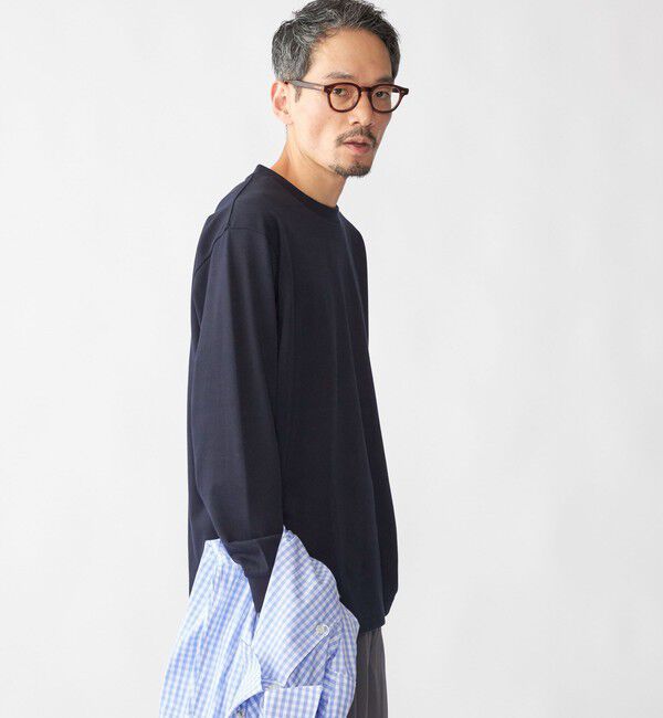 SHIPS「【SHIPS別注】FRED PERRY: ピケ ロングスリーブ T シャツ」|Tシャツ・カットソー|