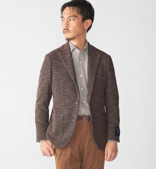 SHIPS「SHIPS: ジャージー ロンドンストライプ ワンピースカラー シャツ」|Tシャツ・カットソー|