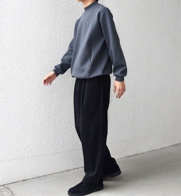 SHIPS any「SHIPS any: クリア ダンボール セミモックネック カットソー (セットアップ対応)◇」|Tシャツ・カットソー|