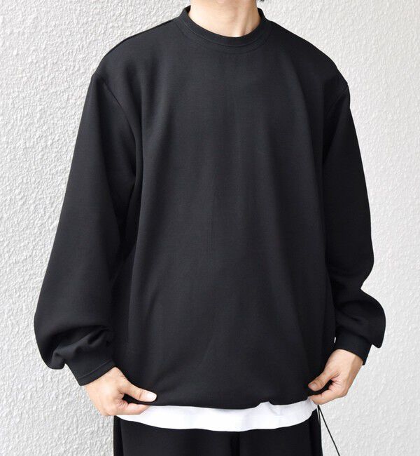 SHIPS any「SHIPS any: クリア ダンボール セミモックネック カットソー (セットアップ対応)◇」|Tシャツ・カットソー|