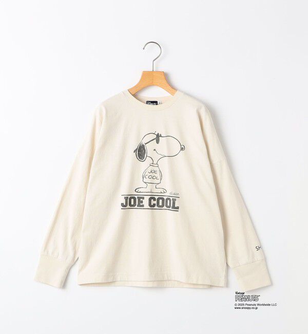 SHIPS KIDS「SHIPS KIDS:140～160cm / SNOOPY ロングスリーブ Tシャツ」|Tシャツ・カットソー|オフホワイト