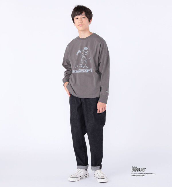 SHIPS KIDS「SHIPS KIDS:140～160cm / SNOOPY ロングスリーブ Tシャツ」|Tシャツ・カットソー|