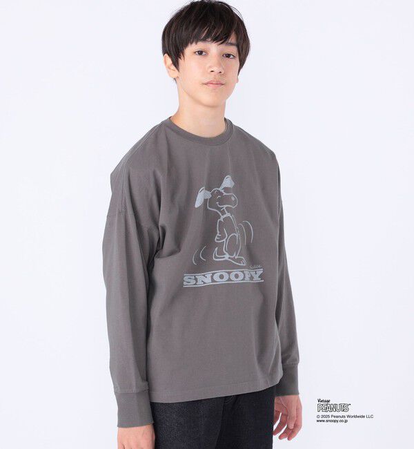 SHIPS KIDS「SHIPS KIDS:140～160cm / SNOOPY ロングスリーブ Tシャツ」|Tシャツ・カットソー|