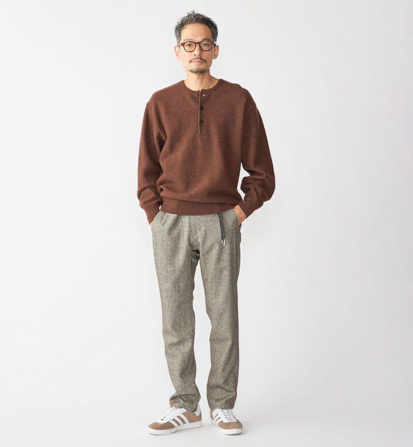 SHIPS「SHIPS: ヘビー ボイルド ヘンリーネック ニット」|ニット・セーター|