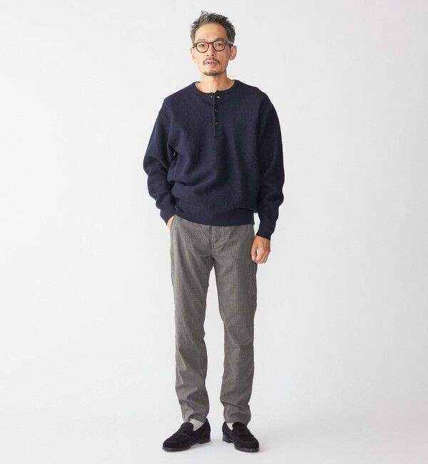 SHIPS「SHIPS: ヘビー ボイルド ヘンリーネック ニット」|ニット・セーター|