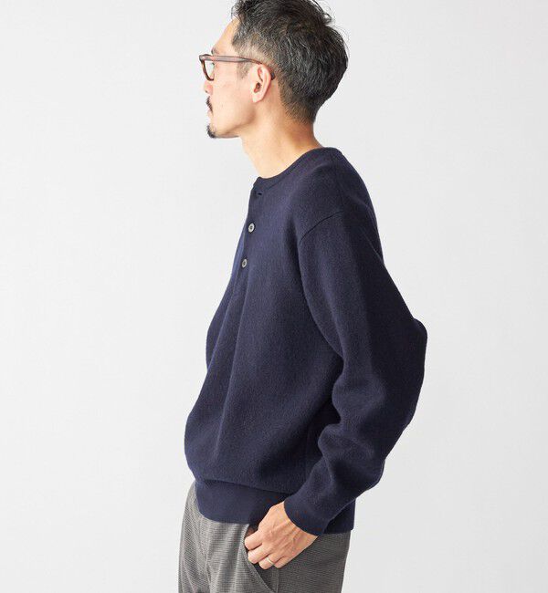 SHIPS「SHIPS: ヘビー ボイルド ヘンリーネック ニット」|ニット・セーター|