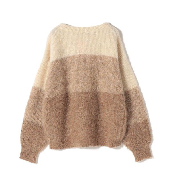 SHIPS for women「《一部追加予約》【WEB限定】〈手洗い可能〉モヘヤ混 グラデーション ニット プルオーバー」|ニット・セーター|