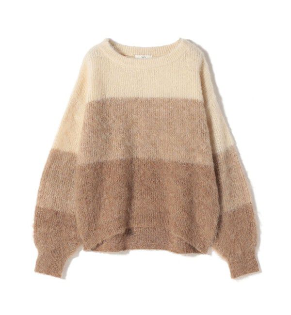 SHIPS for women「《一部追加予約》【WEB限定】〈手洗い可能〉モヘヤ混 グラデーション ニット プルオーバー」|ニット・セーター|