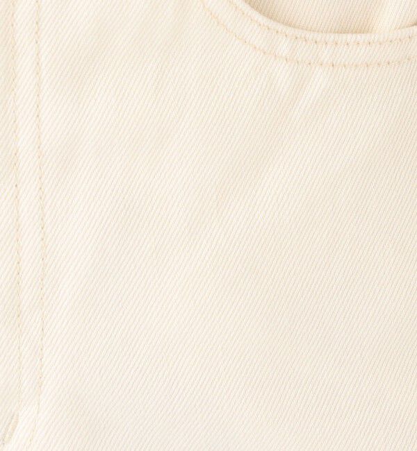 MACPHEE「コットンホワイトデニム セミワイドパンツ」|デニム|