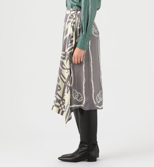 TOMORROWLAND BUYING WEAR「TOMORROWLAND スカーフプリントスカート」|フレア|