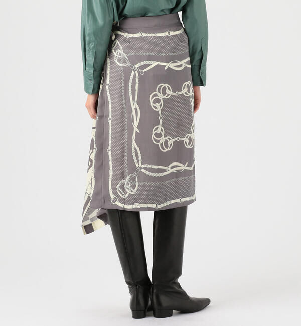 TOMORROWLAND BUYING WEAR「TOMORROWLAND スカーフプリントスカート」|フレア|