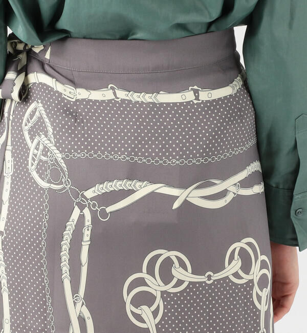 TOMORROWLAND BUYING WEAR「TOMORROWLAND スカーフプリントスカート」|フレア|