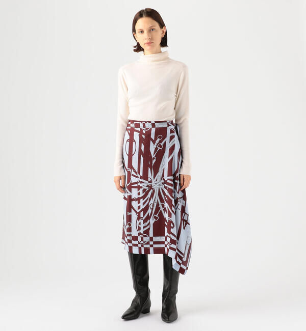 TOMORROWLAND BUYING WEAR「TOMORROWLAND スカーフプリントスカート」|フレア|