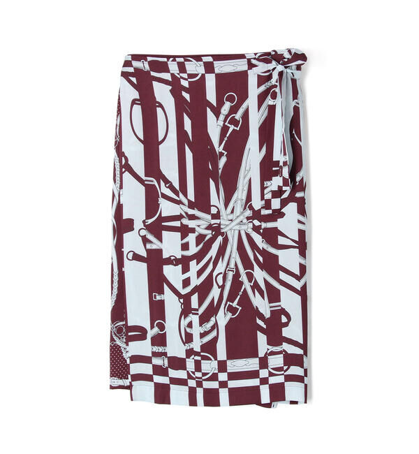 TOMORROWLAND BUYING WEAR「TOMORROWLAND スカーフプリントスカート」|フレア|