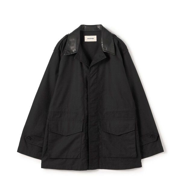 MACPHEE「スラブバックサテン ミリタリージャケット」|ミリタリージャケット|19 ブラック