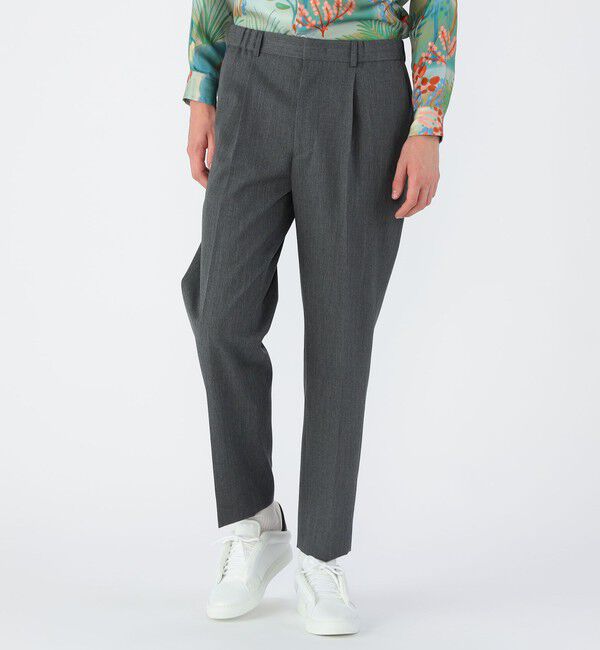 CABaN「CABaN ウールギャバジン 1タックテーパードパンツ」|チノ|