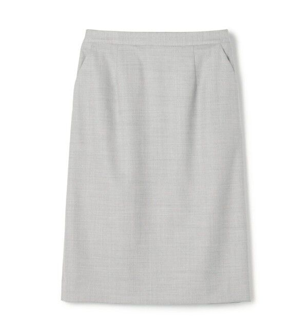 TOMORROWLAND collection「シャイニーピンヘッド ストレートスカート」|スカート|13 ライトグレー