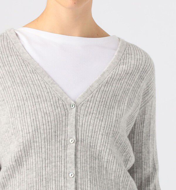 GALERIE VIE「カシミヤランダムリブ Vネックカーディガン」|カーディガン|