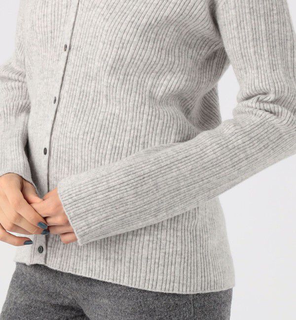 GALERIE VIE「カシミヤランダムリブ Vネックカーディガン」|カーディガン|