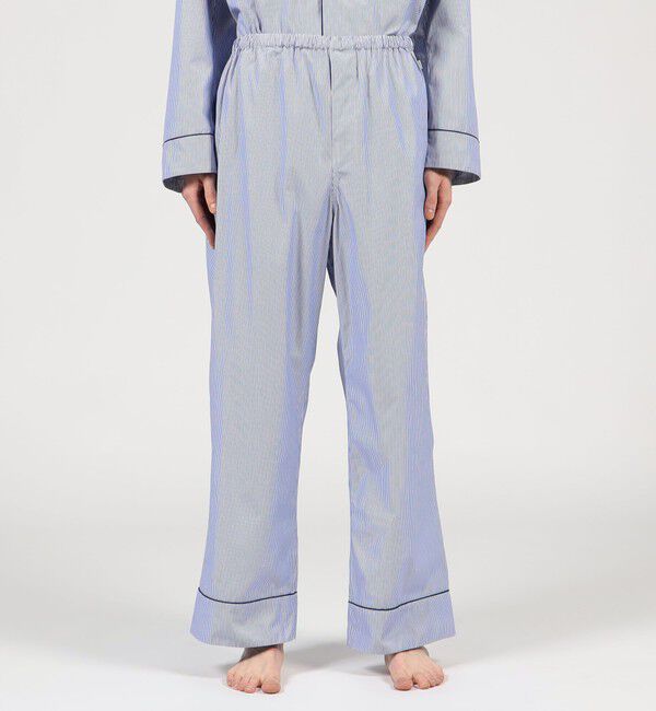 TOMORROWLAND HOME「コットンブロードストライプ パジャマ（メンズ）」|ルームウェア|