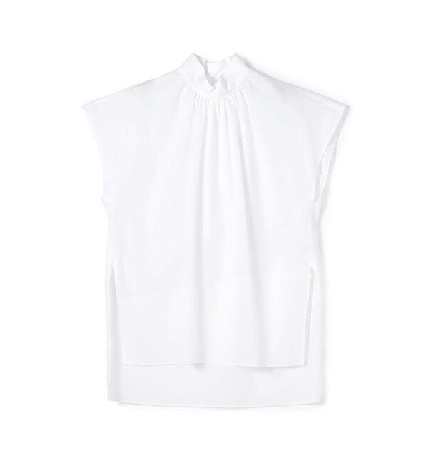 MACPHEE「コットンブロード ハイネックシャツ」|シャツ・ブラウス|11 ホワイト