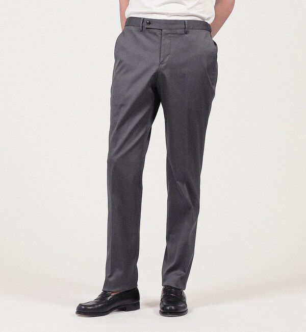 TOMORROWLAND MENS「アイスコットンピケ イージースラックス」|チノ|