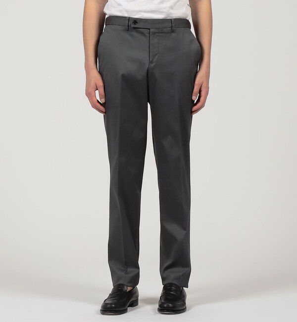 TOMORROWLAND MENS「アイスコットンピケ イージースラックス」|チノ|