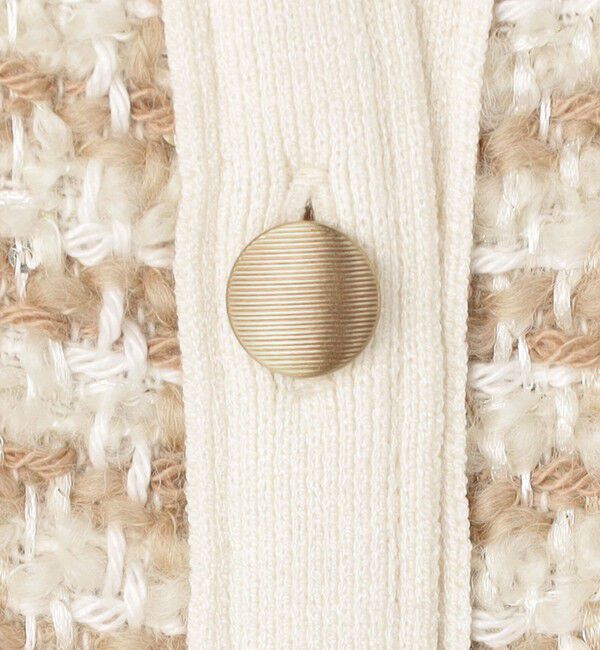 Ballsey「ニットコンビツイード フレンチスリーブジレ」|ベスト・ジレ|