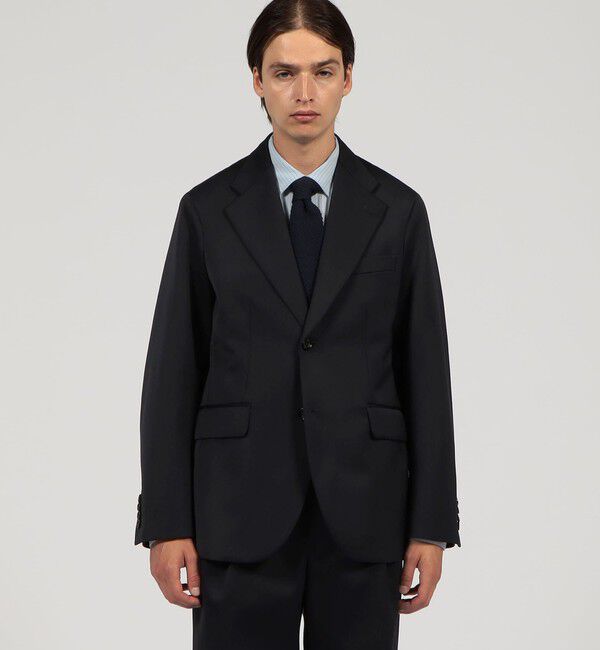 TOMORROWLAND MENS「ウールコットン シングルブレステッド2Bジャケット」|テーラードジャケット|