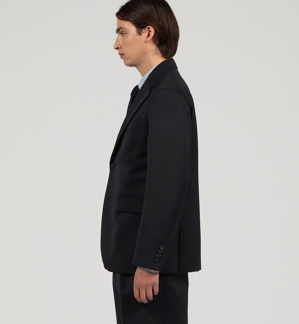 TOMORROWLAND MENS「ウールコットン シングルブレステッド2Bジャケット」|テーラードジャケット|