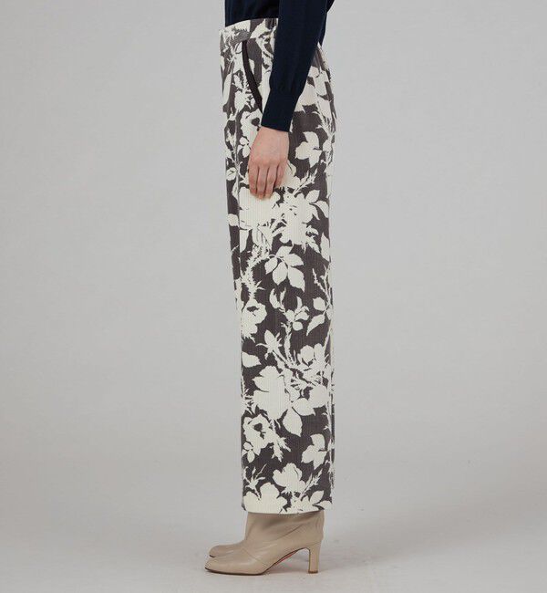 SOULEIADO「コットンレーヨンコーデュロイプリント セミワイドパンツ」|その他|