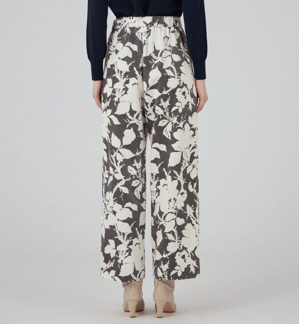 SOULEIADO「コットンレーヨンコーデュロイプリント セミワイドパンツ」|その他|