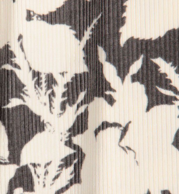 SOULEIADO「コットンレーヨンコーデュロイプリント セミワイドパンツ」|その他|