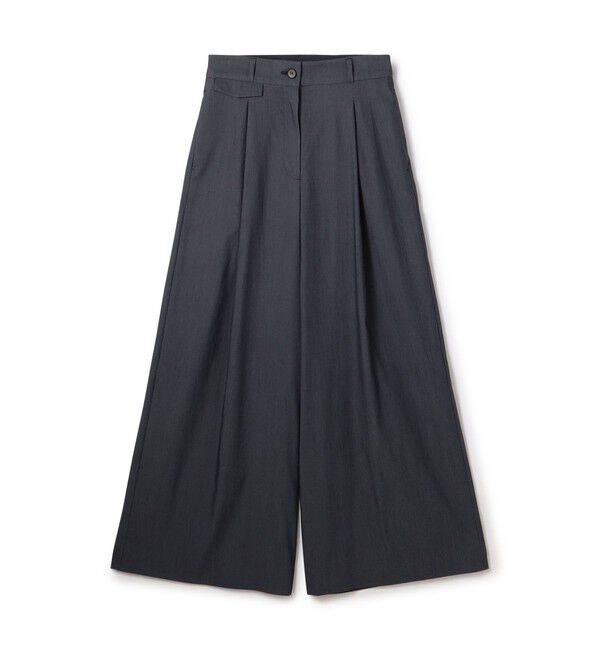 Ballsey「セルロースツイル タックワイドパンツ」|その他|69 ネイビー