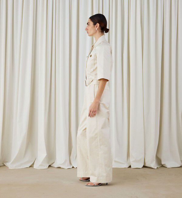 DES PRES「コットンサテン ジャンプスーツ」|オールインワン|