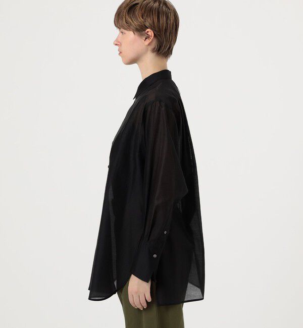 MACPHEE「シースルーローンボザムチュニックシャツ」|シャツ・ブラウス|