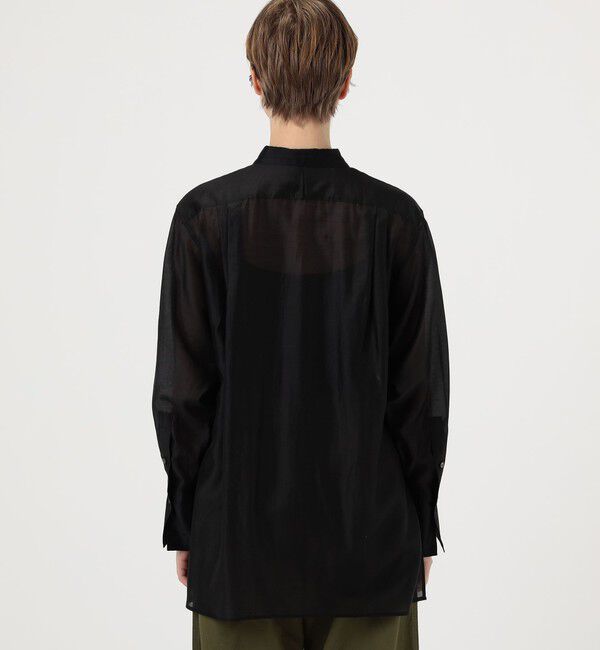 MACPHEE「シースルーローンボザムチュニックシャツ」|シャツ・ブラウス|