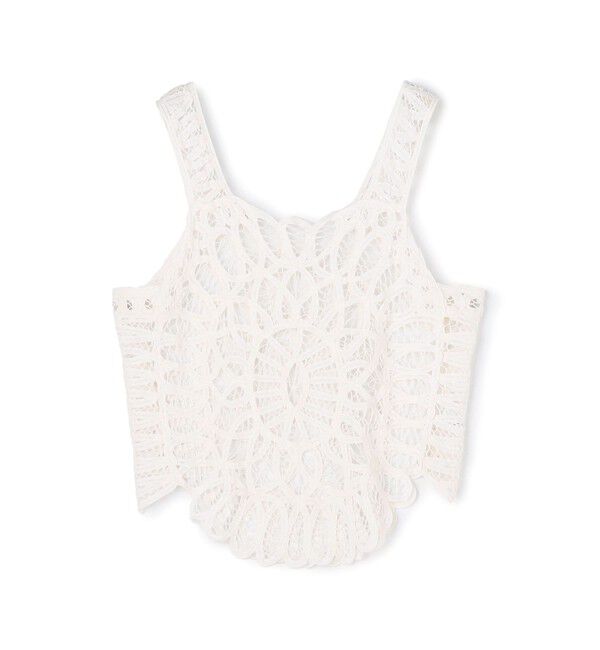 GALERIE VIE「バテンレース ベスト」|ベスト・ジレ|11 ホワイト