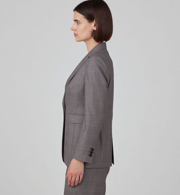 TOMORROWLAND collection「TASMANIAN GLEN CHECK ノッチドカラージャケット」|テーラードジャケット|