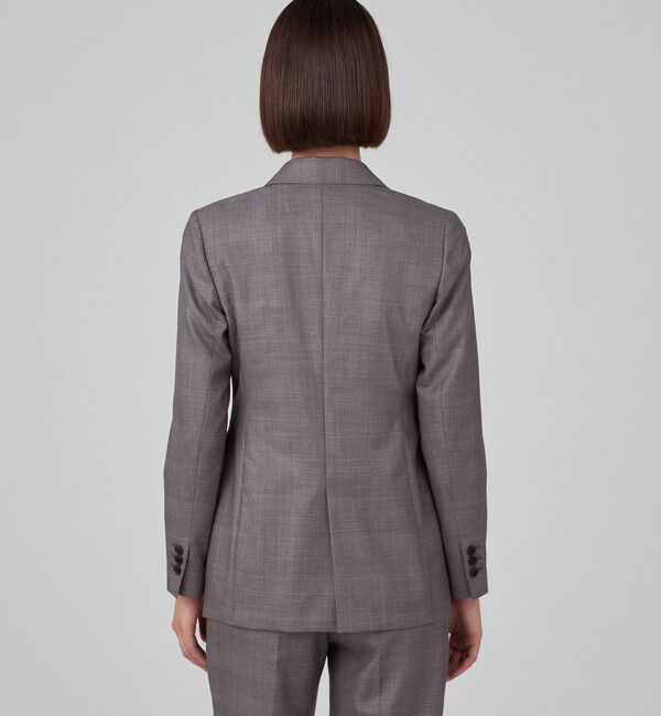 TOMORROWLAND collection「TASMANIAN GLEN CHECK ノッチドカラージャケット」|テーラードジャケット|