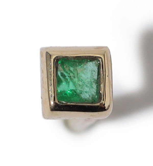 TOMORROWLAND GOODS「Metier Mini Bezel Set Princess Gemstone Studs 片耳ピアス」|ピアス|