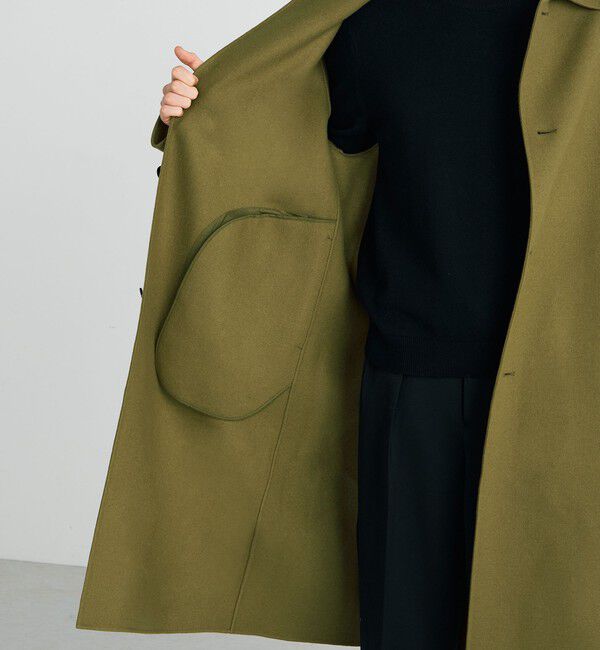 Edition「ウールカシミヤダブルフェイス ロングコート」|ステンカラーコート|