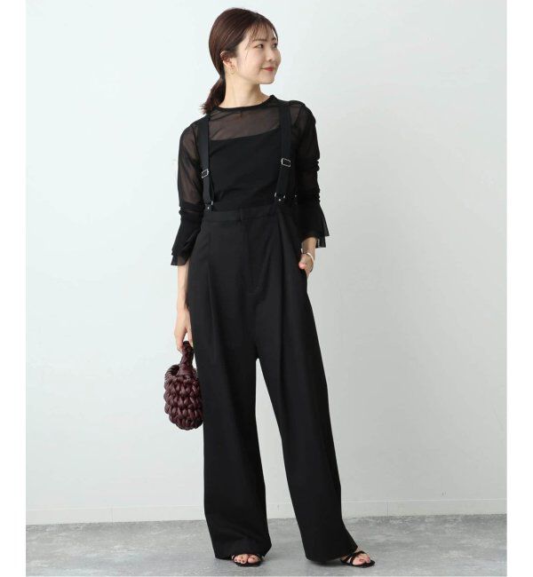 SLOBE IENA「《追加》ラッフルスリーブチュールプルオーバー」|Tシャツ・カットソー|