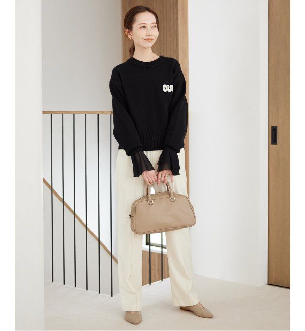 SLOBE IENA「《追加2》ラッフルスリーブチュールプルオーバー」|Tシャツ・カットソー|