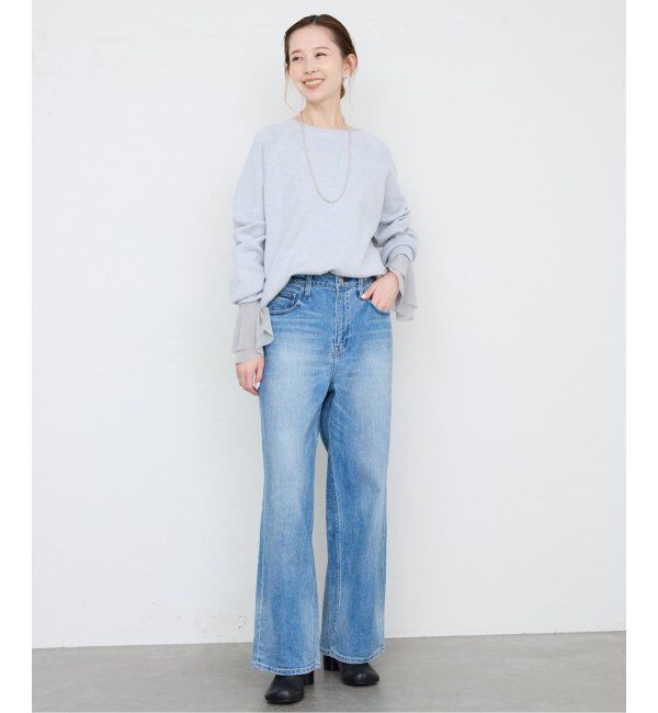 SLOBE IENA「《追加2》ラッフルスリーブチュールプルオーバー」|Tシャツ・カットソー|