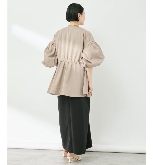 VERMEIL par iena「ノーカラーギャザーZIPブルゾン」|その他|