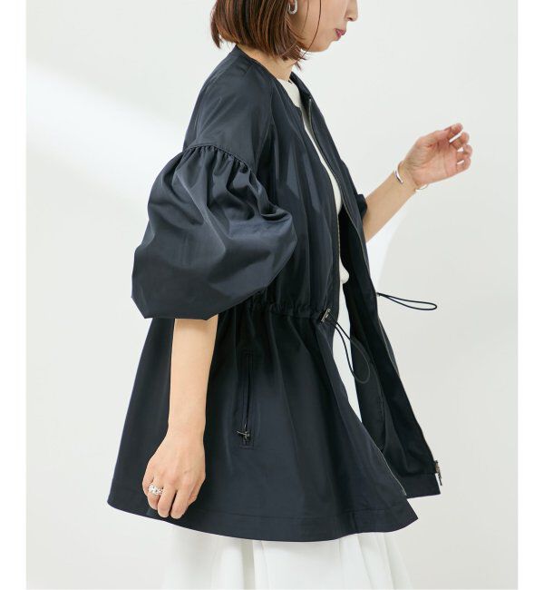 VERMEIL par iena「ノーカラーギャザーZIPブルゾン」|その他|