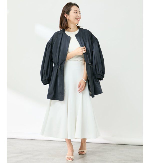 VERMEIL par iena「ノーカラーギャザーZIPブルゾン」|その他|