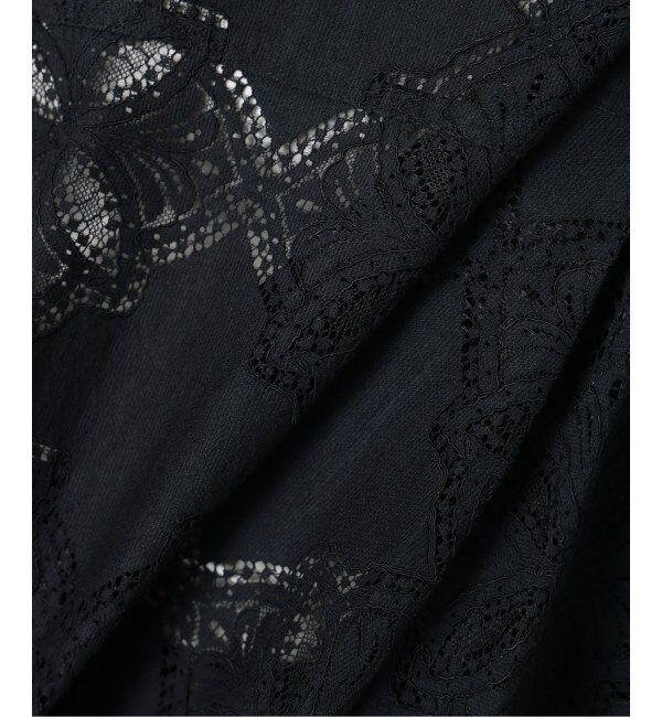 SLOBE IENA「レースフリルVネックブラウス」|シャツ・ブラウス|