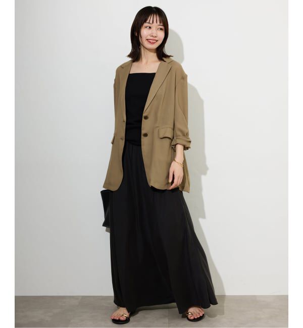 SLOBE IENA「《3サイズ展開/WEB限定/追加4》フィブリルマーメイドフレアスカート」|スカート|